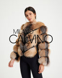 Fox Fur Jacket 5/4 W/ Removeble Sleeves